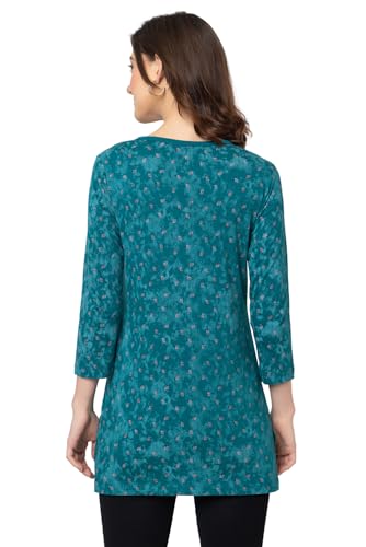 Image of Women Regular Fit Henley All Over Print T-Shirt (Combo of 2) | Small-5XL