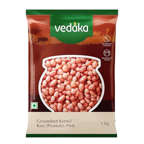 Image of Amazon Brand - Vedaka Raw Peanuts, Pink, 1kg