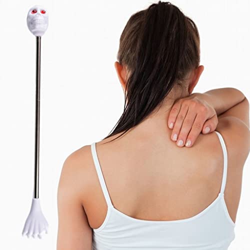 Halloween Scratching Back Knocking Device Claw Skull Tickling Massage Stick Massager Body Scraper Gift for Women Men