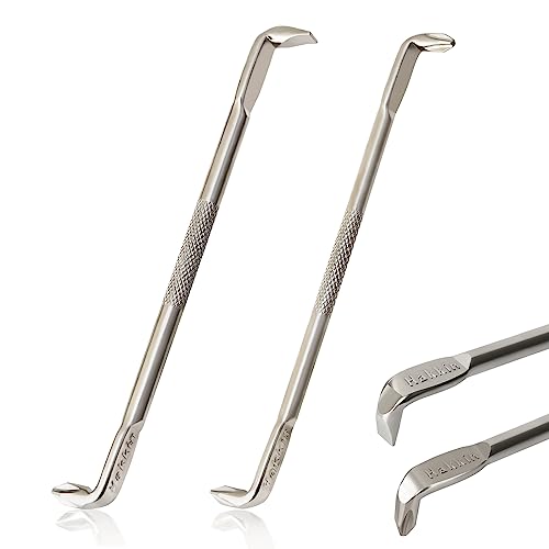 Hakkin 2PCS Offset Screwdriver Set S2 Steel Z-Type Double Head Offset Magnetic Screwdriver Right Angle Screwdriver with Phillips Slotted 15mm Flat Elbow Design for Tight Space Operation - 130mm