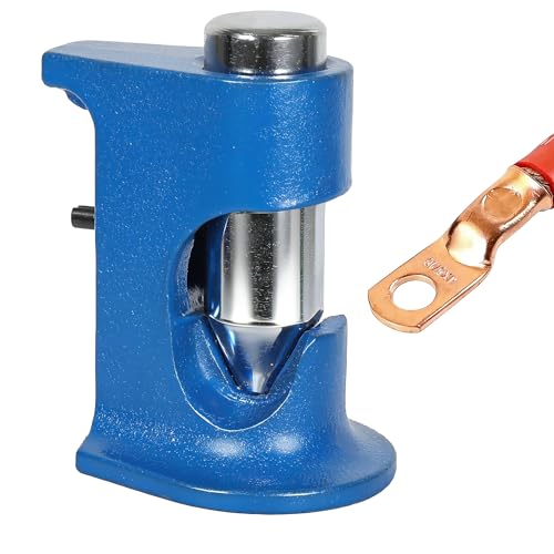 Hammer Lug Crimper Tool for 16 AWG to 4/0 AWG (0000 AWG) Battery and Welding CablesHeavy Duty Indent Crimping Compact Hardened Steel Crimper for Electrical/Automotive/Industrial/Solar Wiring