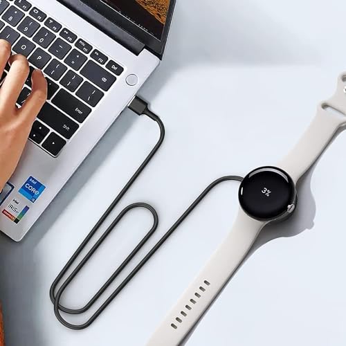 Base de carga para Google Pixel Watch solución ante olvidos con doble cable USB 7