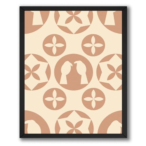 ALPINE INK CO. Geometric Pattern Canvas Poster - Stylized Bird