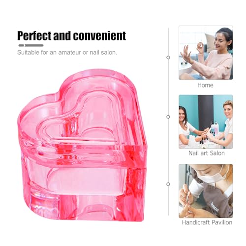 Recipiente Beavorty en forma de corazón 7 cm para uñas miniatura 6