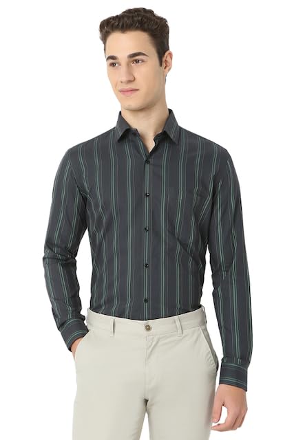 Image of Men's Striped Cotton Formal Shirt
