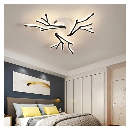 Plafonnier LED anti-éblouissement forme arbre pour éclairage salon