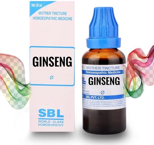 Homoeo33 SBL Ginseng Q Mother Tincture Homeopathy Medicine - 30ml Bottle - 1 MONTH PACK