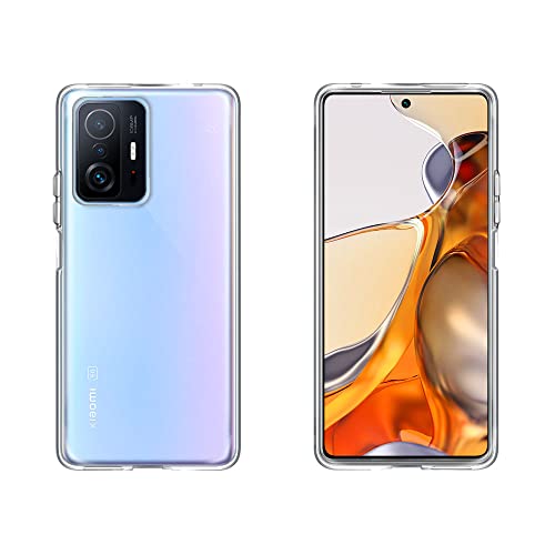 Xiaomi 11T Pro �p TPU�\�t�g�P�[�X �N���A TPU�ی�P�[�X �J�o�[ ���� TPU �f�� �����^ �w�ʃJ�o�[ ���y�� �ϏՌ� �����h�~ (Xiaomi 11T Pro, TPU�\�t�g�P�[�X/�N���A)