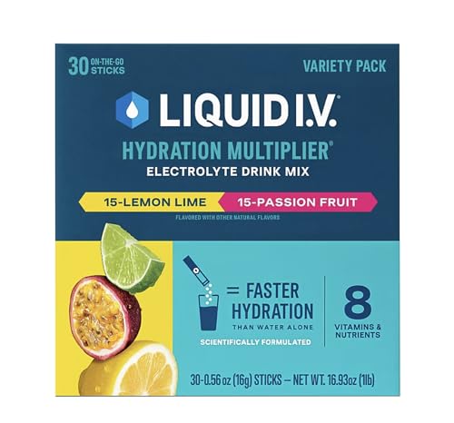 Liquid I.V. Hydration Multiplier Variety Pack, Lemon Lime & Passion