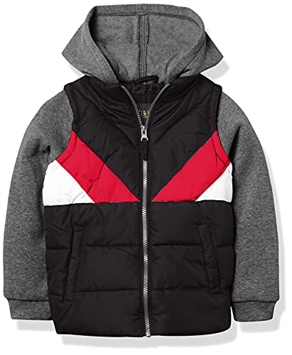 Ixtreme Boys' Midweight Vest 2Fer Jacket, Black, 5 #TOP11