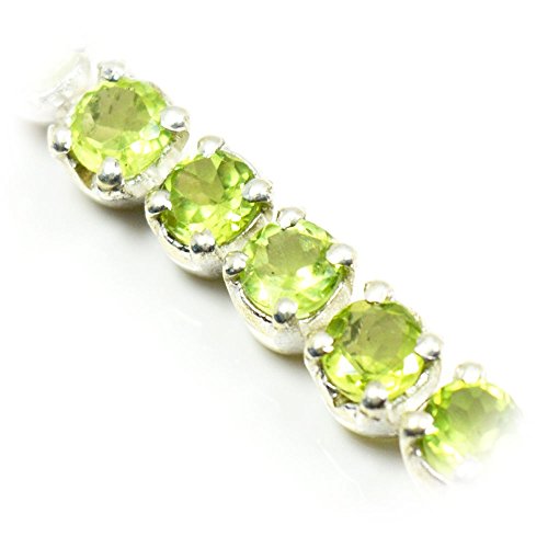 Bracelet en péridot vert et argent 925 pour sublimer vos tenues