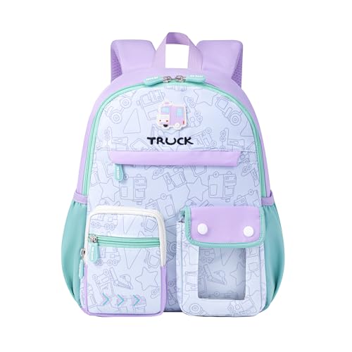 Linda mochila infantil para crianças, meninos, meninas, pré-escola, jardim de infância, escola primária, Roxa, Large