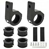 QWORK 2 Piezas Soporte De Montaje De Barra De Luz, 19-32 MM, Para Vehículos Todo Terreno, Automóviles, Camiones, Motocicletas