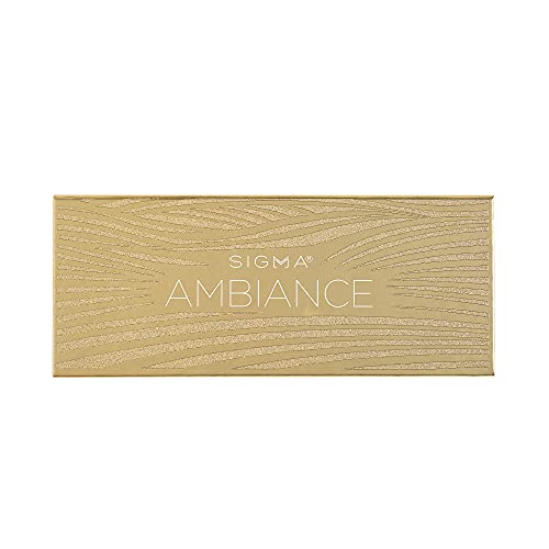 Sigma Beauty Ambiance Eyeshadow Palette | Luminous, Neutral And Gold Shades | Summer Vibes, Mirror Included #TOP7