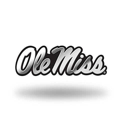 Rico Industries NCAA Mississippi Ole Miss Rebels Chrome Finished Auto Emblem 3D Sticker