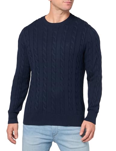 Brooks Brothers Men's Cotton Cable Crew Neck Sweater