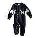 Produktbild LUONE Baby Onesies, Baumwollknit Kinder Overall Weihnachten Baby Body warm halten Herbst und Winter Neugeborene One-Piece-Spielanzug,Blau,70cm