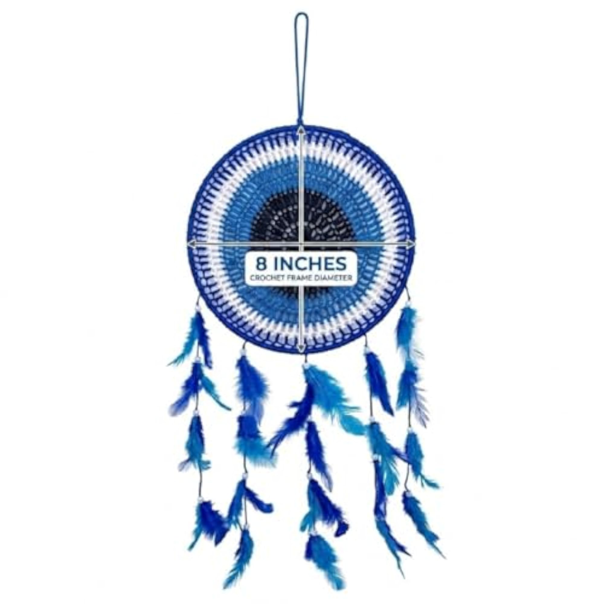 Handcrafted Evil Eye Dream Catcher Wall Hanging