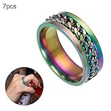 Charmanter Look: Das klassische und charmante Erscheinungsbild des Rings lässt Sie sehr attraktiv aussehen und macht Sie zur einzigen Person, die die Aufmerksamkeit des Publikums auf sich zieht. Es passt zu jeder Kleidung und ist die perfekte Wahlfür Partykleider oder Alltagskleidung.