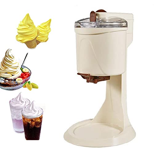fikujap Eismaschine, Haus DIY Küche Automatische Mini-Frucht-Soft-Servier-Eiscreme-Maschine, gesunde, einfacher Push…