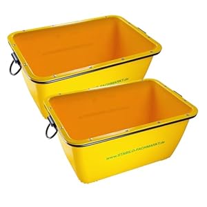 2x STABILO-FACHMARKT Mörtelkasten 200 Liter kranbar