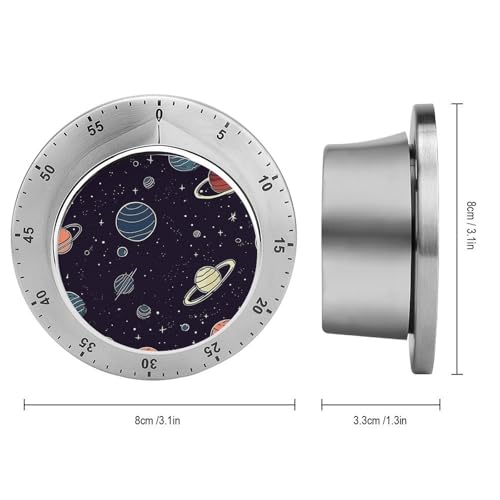 Temporizador de cocina magnético Space Planet para hornear y rutinas de fitness 3
