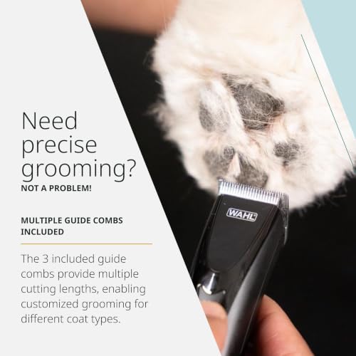 Image of Wahl Fidela Cordless Trimmer for Pets, 6,000 RPM Rotary Motor, 2 hours Run Time, 4.5mm Cutting Length with Detachable Blade for Easy Cleaning, USB C Type Charging, Versatile Cordless Trimmimg in Sensitive Areas.