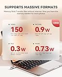 BLANBOK+ MFi Certified USB Stick 128GB Flash Drive for iPhone Photo Stick, USB C Memory Stick High-Speed USB C flash drive, Photo Storage for iPhone/iPad/Android/PC - Image 7