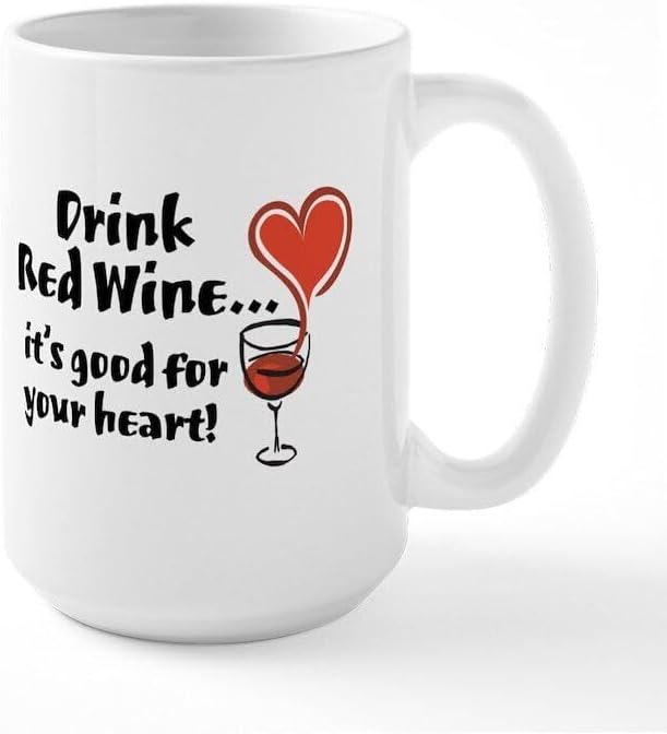 Red Wine Coffee Mug, Coffee 11 oz. White Coffee Cup (181257555) Printed Coffee and Tea Ceramic Mug- 320 ML Ceramic Coffee Mug 7487