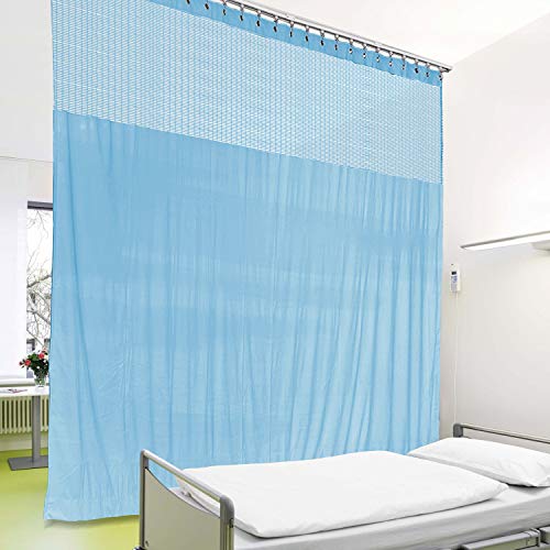cololeaf Medical Privacy Flexible Curtains High Ceiling Hospital Lab Clinic Curved Room Decorative, Cubicle Curtain, Customizable for Header and Size