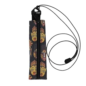 Plan B, Beschermhoes voor Elektronische Sigaret/Vape Pen 2,50 cm Diameter, 100 cm Snoer, Veelkleurige Maskers, Unisex, Stof (Afrika)