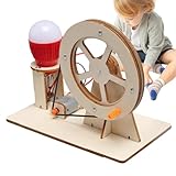 Favorise l'apprentissage scientifique : les enfants peuvent apprendre les principes scientifiques et techniques en construisant leurs propres modèles fonctionnels avec nos jouets générateurs à manivelle qui leur permettent de comprendre le concept de production d'électricité à partir d'énergie mécanique et de développer leurs compétences en résolution de problèmes et créatives.