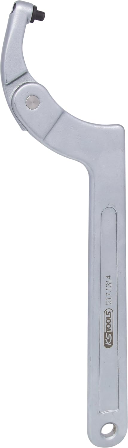 KS Tools 517.1314 Klucz haczykowy przegubowyz czopem, 50-120mm