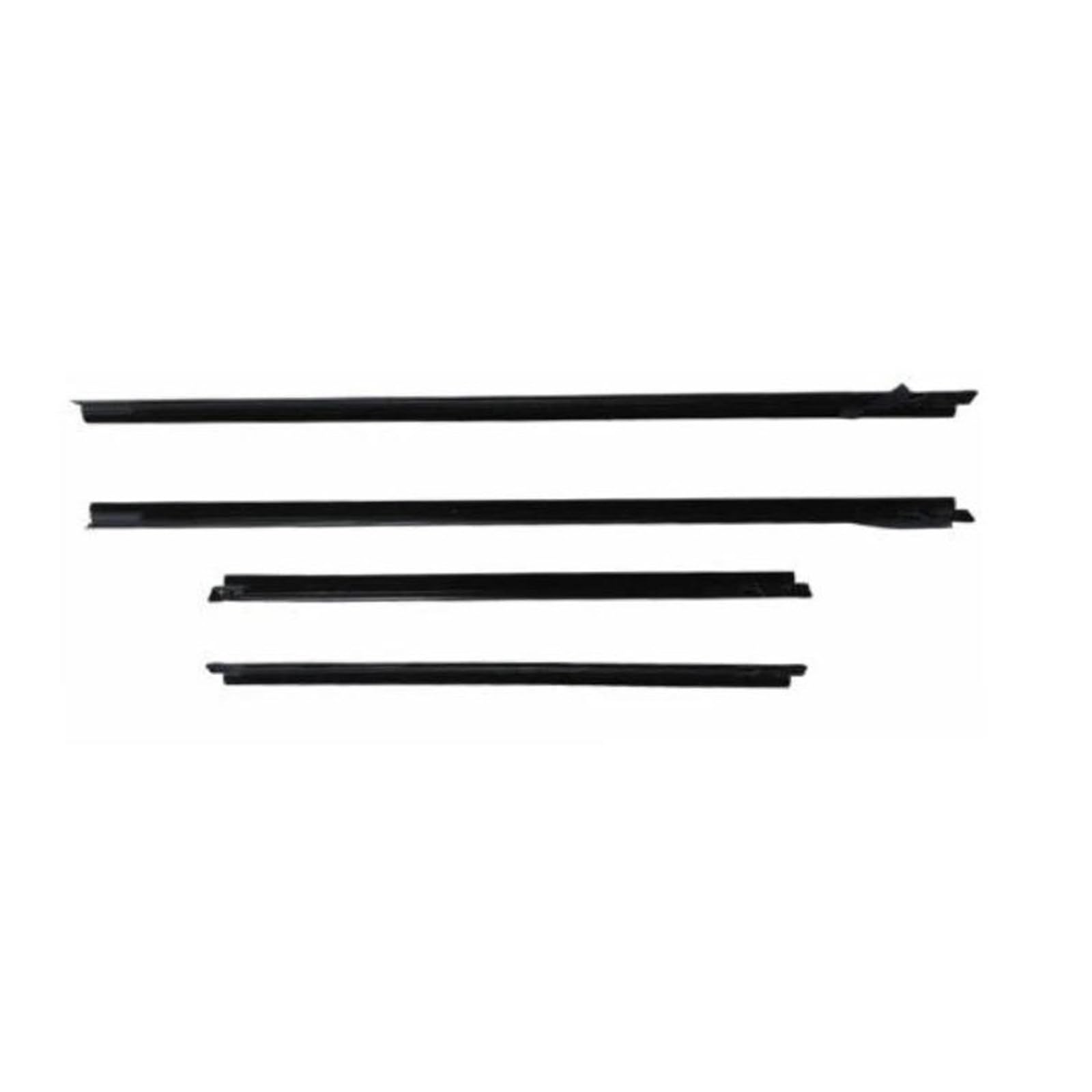 Blnetu One Color For Toyota For Yaris 1999-2004 4 Pcs/Set Black Door Belt Line Glass Window Rubber Weatherstrip For Echo For Vios 6818052010 Car Weather Stripping