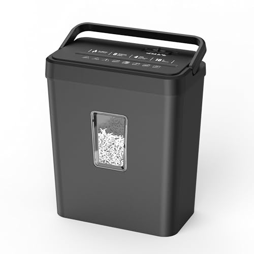 8-Sheet Cross Cut P-4 Security Paper Shredder