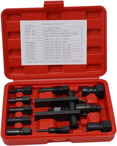 TANIASHOP Set 10 Pezzi Estrattore Separatore per Cuscinetti Interni Ciechi Kit di Strumenti per la Rimozione dei Cuscinetti delle Ruote delle Moto