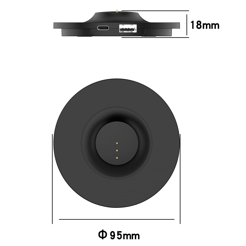 RuenTech Ladestation für Bose Portable Home Speaker Ersatz Zubehör Ladegerät, Schwarz