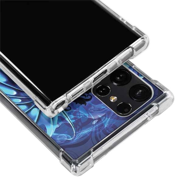 Skinit Clear Phone Case Compatible with Galaxy S23 Ultra - Officially Licensed Ice Dragon by Ruth Thompson Design