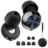 【2026年最新3モードノイズキャンセリング調整】耳栓 睡眠用 シリコン製 最強45dB ノイズキャンセリング 3モード調整可能 長時間着用痛くない 軽量 いびき防止グッズ 寝ホン みみせん 完全遮音 いびき対策グッズ ライブ用耳栓 安眠グッズ 快眠グッズ 飛行機用 イヤープラグ 携帯便利 誕生日プレゼント 男性 女性 ギフト 母の日 父の日 敬老の日 収納ケース付 (黒い)