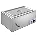 ROVSUN 3-Pack 21QT Full Pan Commercial Food Warmer, 110V Stainless Steel Bain Marie Buffet Electric Food Warmer, Stove Steam Table with Temperature Control & Lid for Parties, Catering, Restaurants