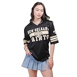 Ultra Game NFL Official Women's Soft Mesh Vintage Gameday Shirt, New Orleans Saints, Team Color, Small