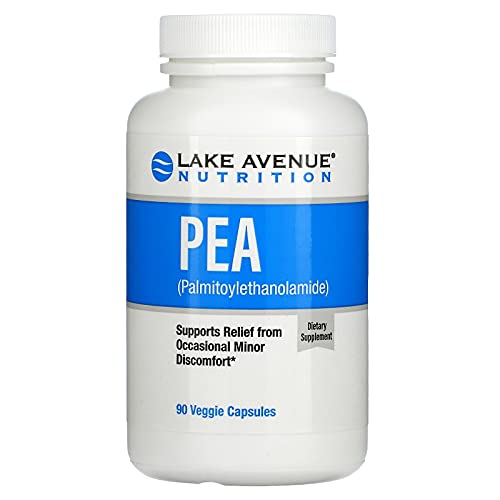 Pea Palmitoylethanolamide, Micronized Pea, Supports Relief from Occasional Minor Pain & Discomfort, Gluten Free, Soy Free, 300 mg, 90 Veggie Capsules