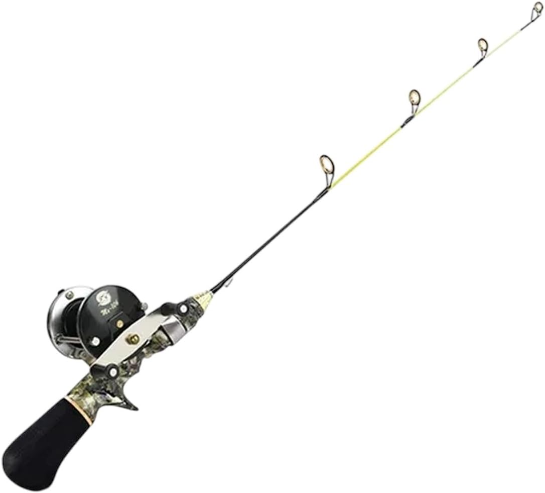 1PC 50cm/57cm Mini Portable Resin Ice Fishing Casting Rods Pole for Winter Fishing Tackle