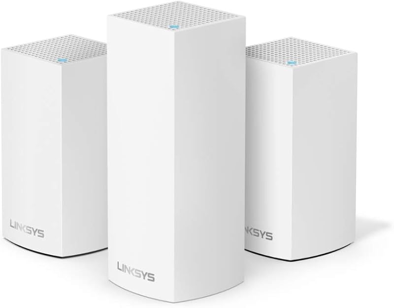 Velop Triband AC4600 Intelligent Mesh WiFi Router Replacement System 3 Pack Coverage up to 5 000 Sq Ft