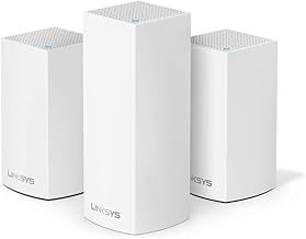 Linksys Velop Triband AC4600 Intelligent Mesh WiFi Router Replacement System | 3 Pack | Coverage up to 5,000 Sq Ft