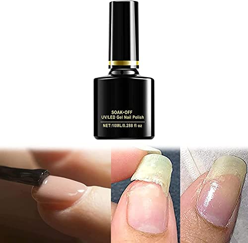Instant Nail Repair Protect Gel, Meliertes Nail Repair Gel, Split Nail Repair Quickly Nail Repair Adding Nice Shine, Instant Repair, Durable protection (Base Coat) Cover