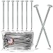 USA MADE Synthetic Grass Landscape, 5.5" Turf Nails / Stakes, 5 lbs Galvanized Boxed Spikes for Securing Artificial Turf Products (AN AVERAGE OF 25% MORE NAILS!) Approximately 150 Nails Per Bag