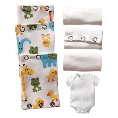GTFYUDGH Extensores de Body para Bebé, Extensor de Mono Ajustable para Pequeños, Lámina de Extensión para Bodys Durante Cambio de Pañal Niños Uso Diario Guardería Compras Pijama