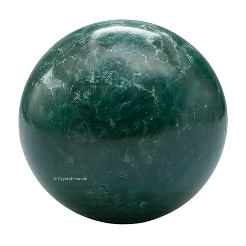 Image of Certified Moss Agate Crystal Ball for Meditation - Premium Crystal Vastu Items for Home and Feng Shui Items for Good Luck - Ideal for Pooja Supplies and Spiritual Practices (1.5 inch Inch)
