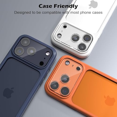 Image of ZARALA Tempered Glass Screen Protector Compatible foriPhone 17 Pro | Front And Back Screen Guard With camera lens protector 3in1